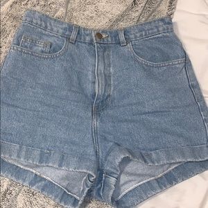 American Apparel denim shorts